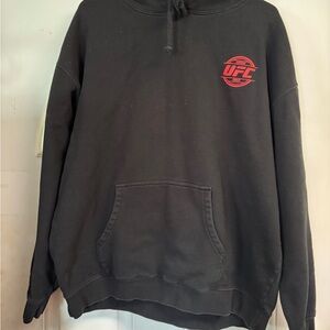 UFC Black Crewneck Sweatshirt with Red Logo